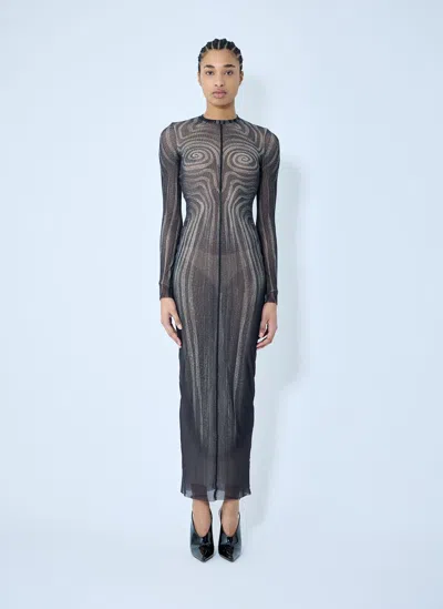 JEAN PAUL GAULTIER MESH MAXI DRESS