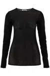 Jean Paul Gaultier Women Morphing Pinstripes Top In Black