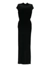 Jean Paul Gaultier Mesh-panelled Maxi Dress In Multi