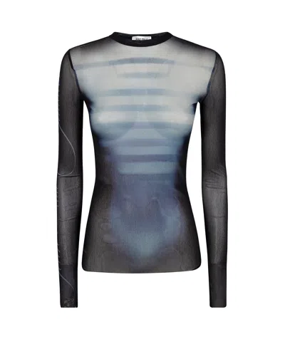 JEAN PAUL GAULTIER LE MALE-PRINT  MESH TOP