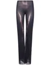 Jean Paul Gaultier Body-print Mesh Trousers In Black