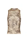 Jean Paul Gaultier Graphic Print Racerback Tank Top