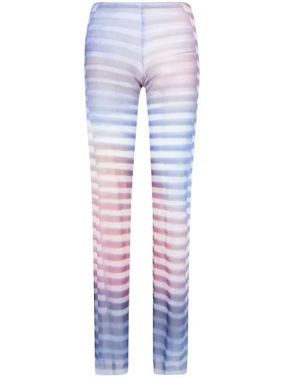 Jean Paul Gaultier Mesh Trouser Printed "air" Clothing In Multi