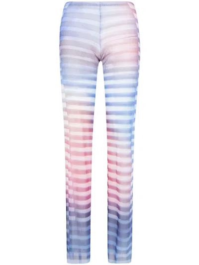 JEAN PAUL GAULTIER JEAN PAUL GAULTIER MESH TROUSER PRINTED "AIR"