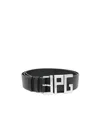 Jean Paul Gaultier Loo-plaque Belt In Black