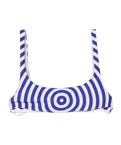 Jean Paul Gaultier Micro Target Print Bra In Multi