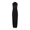 Jean Paul Gaultier Sheer Fabric Sequin Embellishments High Neckline In Black