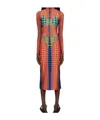 Jean Paul Gaultier Midi Dress In Orange