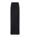 Jean Paul Gaultier Lingerie Garter Long Skirt In Black