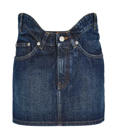 Jean Paul Gaultier Mini Skirt In Blue