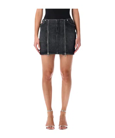 Jean Paul Gaultier Mini Skirt With Zip In Multi