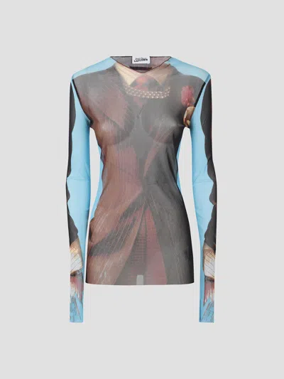 Jean Paul Gaultier Mini Tennis Top Costume In Multi