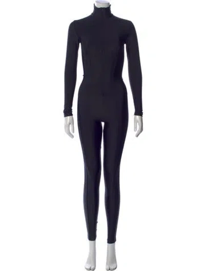 Pre-owned Jean Paul Gaultier Mock Neck Jumpsuit In Blue