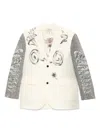 Jean Paul Gaultier Multi-tattoo Blazer In Neutrals