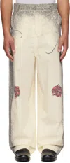 Jean Paul Gaultier Multi-tattoo Trousers In Nude