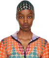 Jean Paul Gaultier Multicolor Cyber Dot Hood In 155060-orange/blue/b