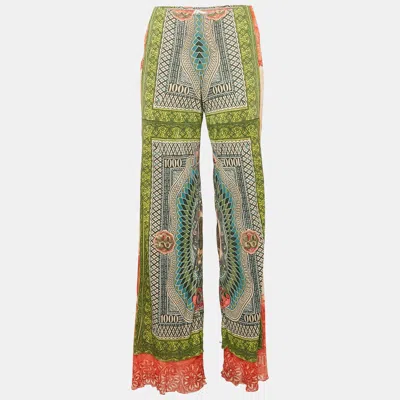Pre-owned Jean Paul Gaultier Multicolor Jersey Flared Love Moi Pants M
