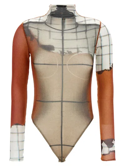Jean Paul Gaultier The Fire Bodysuit In Multi