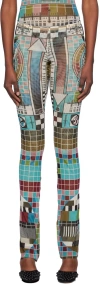 Jean Paul Gaultier Multicolor Printed Casual Pants In Multi