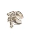 Jean Paul Gaultier Multiple Rings Ear Cuff In Yellow