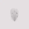 Jean Paul Gaultier Nail Ring Brass Silver Pointed Fingernail In Gray