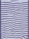 Jean Paul Gaultier Nautical Striped Beach Towel In Blue