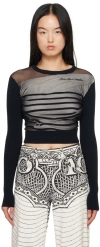 Jean Paul Gaultier Navy 'the Marinière' Sweater In 590100 Navy/white/bl