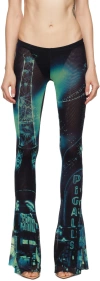 Jean Paul Gaultier Woman Multicolor Trousers In Black