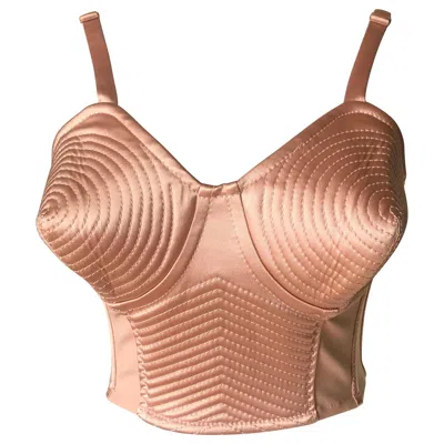 Pre-owned Jean Paul Gaultier New Conical Corset Bustier. Never Worn. In Brown