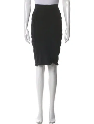 Pre-owned Jean Paul Gaultier Nylon Knee-length Skirt In Black