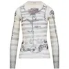 Jean Paul Gaultier Tattoo Mariniere Mesh Long-sleeve Top