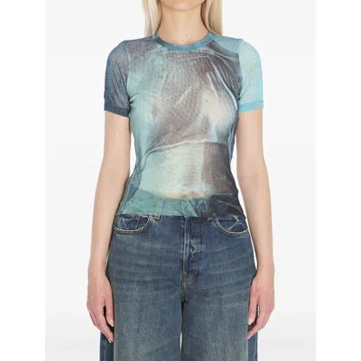 Jean Paul Gaultier Nylon Tops In Blue