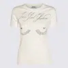 Jean Paul Gaultier Cotton Baby T-shirt Printed ''tattoo'' In Offwhite/black