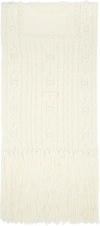Jean Paul Gaultier Off-white Knitted Je T'aime Scarf In 64-cream