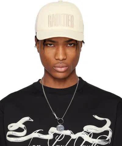 Jean Paul Gaultier Off-white 'the Ecru' Cap In 03-ecru
