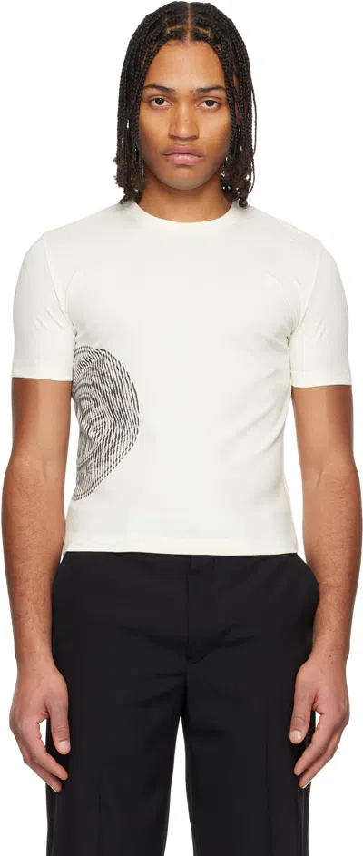 Jean Paul Gaultier Off-white 'the Laurel Stamped' Baby T-shirt