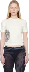 Jean Paul Gaultier Off-white 'the Laurel Stamped' Baby T-shirt