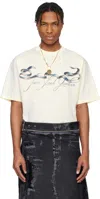 Jean Paul Gaultier Off-white 'the Oversized Tattoo Ruban' T-shirt In 0500-offwhite/black