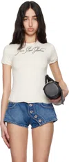 Jean Paul Gaultier 'the Ecru Tattoo' T-shirt In 03-ecru
