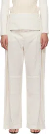 Jean Paul Gaultier Zipper Wide-leg Trousers