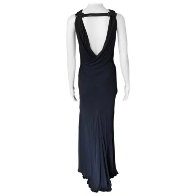 Pre-owned Jean Paul Gaultier Open Back Black Maxi Evening Dress