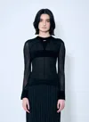 Jean Paul Gaultier The Logo Knitted Jumper In Black