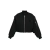 Jean Paul Gaultier Short Zip-up Jacket In Black