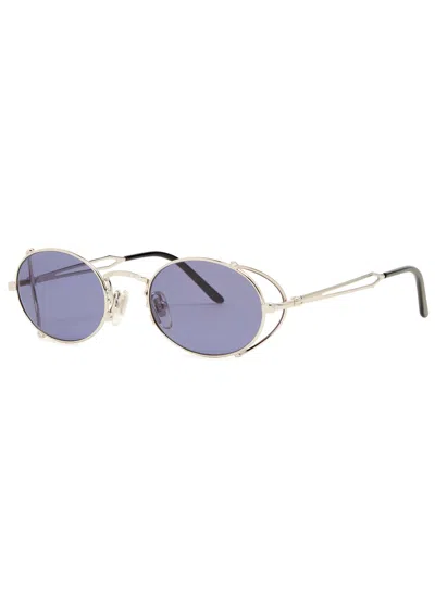 Jean Paul Gaultier Oval-frame Sunglasses In Purple
