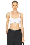 Jean Paul Gaultier Cropped Tank Top Clip In White