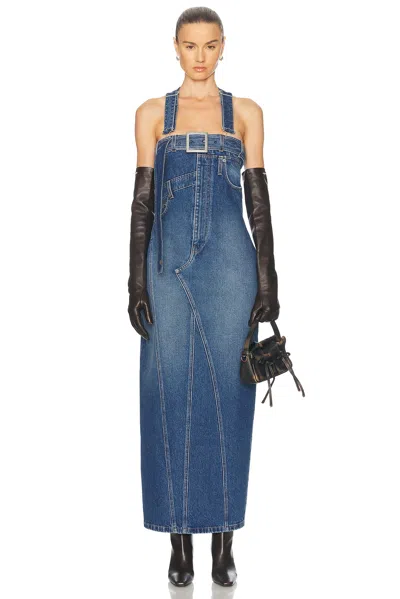JEAN PAUL GAULTIER OVERALL DETAIL DENIM DRESS