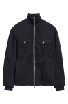 Jean Paul Gaultier Overdye Fitted Denim Jacket In Black