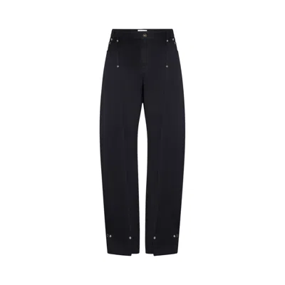 Pre-owned Jean Paul Gaultier Overdyed Denim Trouser With Upper Denim Panel 'navy' | Blue | Men's Size 26