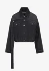 Jean Paul Gaultier Relaxed Fit Denim Outerwear In Black