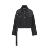 Jean Paul Gaultier Oversized Denim Jacket Women In Black